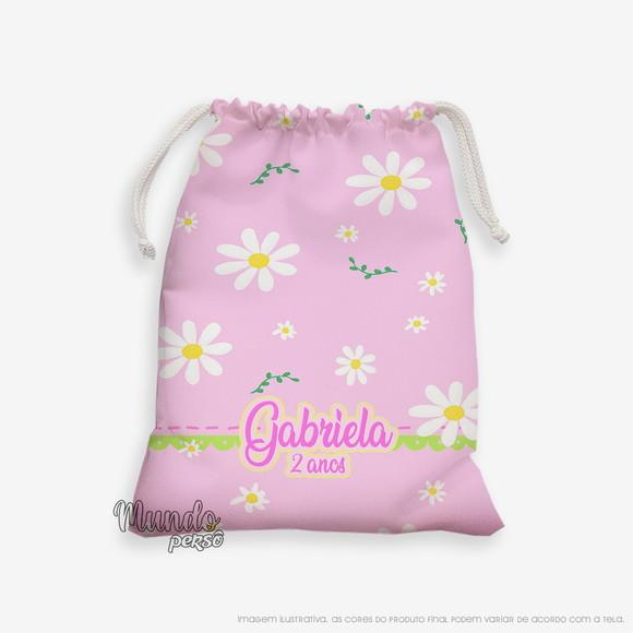 Sacolinha 18cm x 25cm Margaridas
