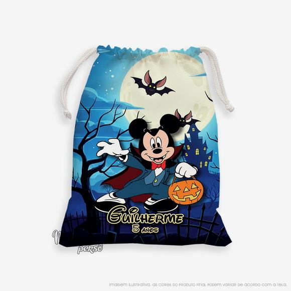 Sacolinha 18cm x 25cm Mickey Halloween
