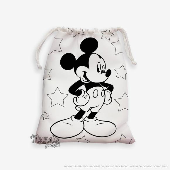 Sacolinha 18cm x 25cm Mickey para Colorir