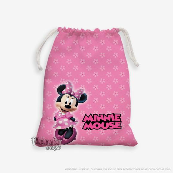 Sacolinha 18cm x 25cm Minnie Rosa