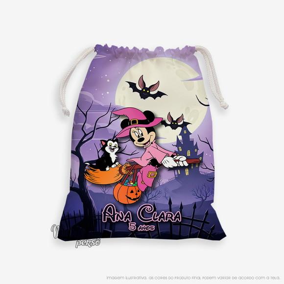Sacolinha 18cm x 25cm Minnie Halloween