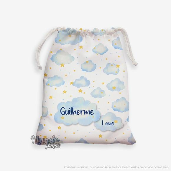 Sacolinha 18cm x 25cm Nuvens