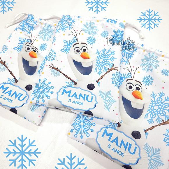 Sacolinha 18cm x 25cm Olaf - Frozen