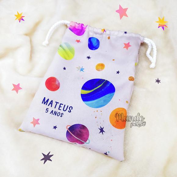 Sacolinha 18cm x 25cm Planetas