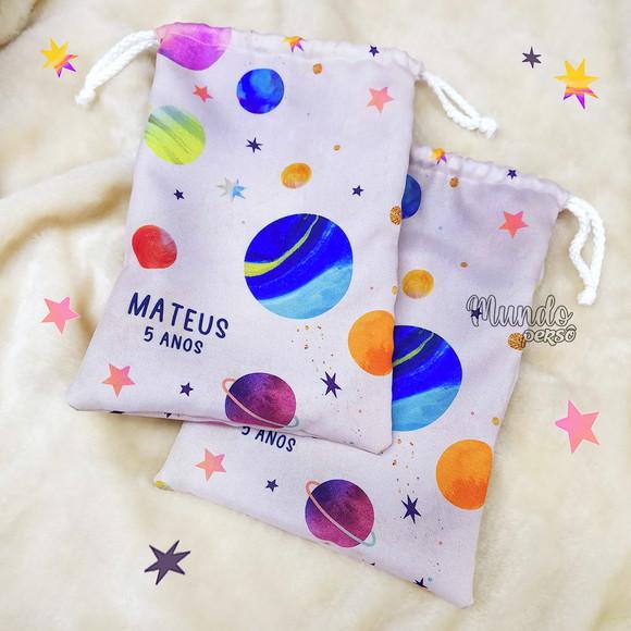 Sacolinha 18cm x 25cm Planetas