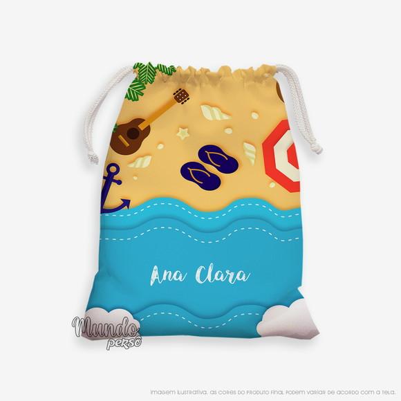 Sacolinha 18cm x 25cm Praia