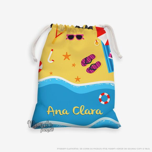 Sacolinha 18cm x 25cm Praia