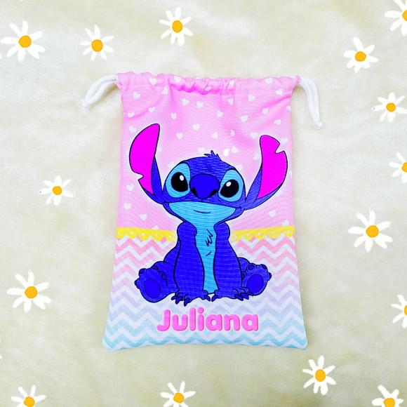 Sacolinha 18cm x 25cm Stitch