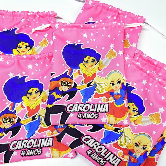 Sacolinha 18cm x 25cm Super Heroínas