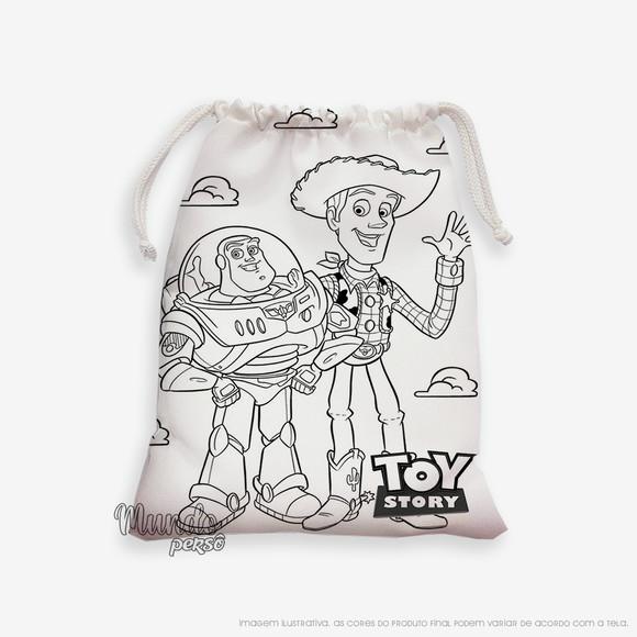 Sacolinha 18cm x 25cm Toy Story para Colorir