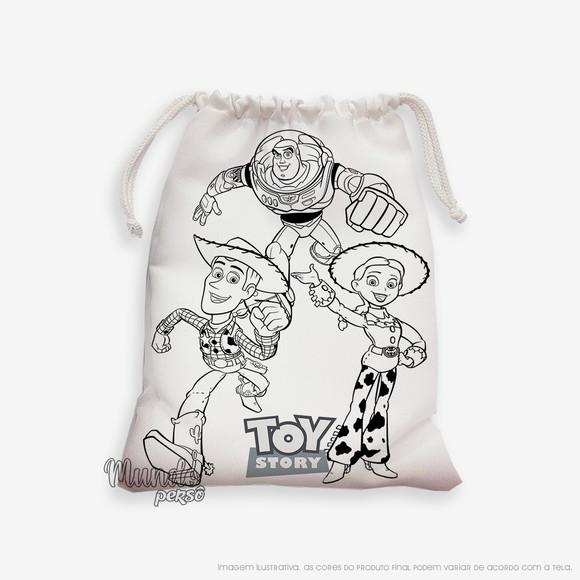 Sacolinha 18cm x 25cm Toy Story para Colorir