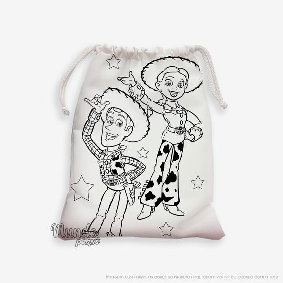 Sacolinha 18cm x 25cm Toy Story para Colorir