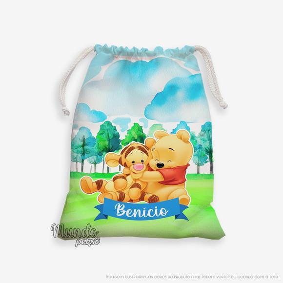 Sacolinha 18cm x 25cm Ursinho Pooh