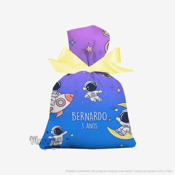 Saquinho Astronauta 15cm x 20cm