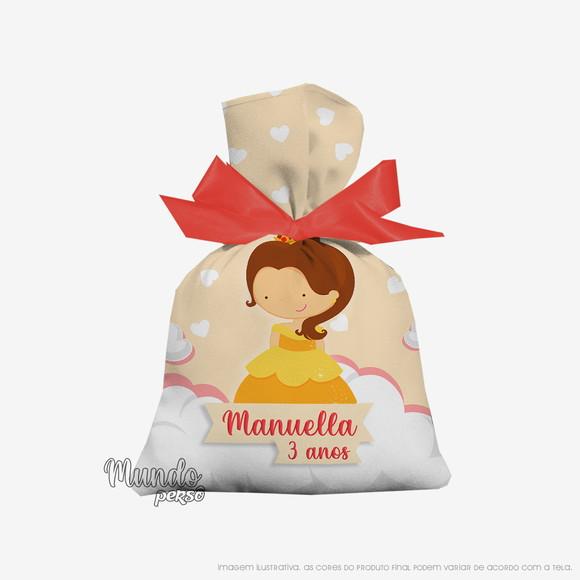 Saquinho Bela e a Fera Cute 15cm x 20cm