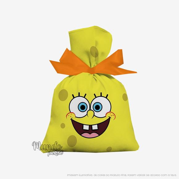 Saquinho Bob Esponja 15cm x 20cm