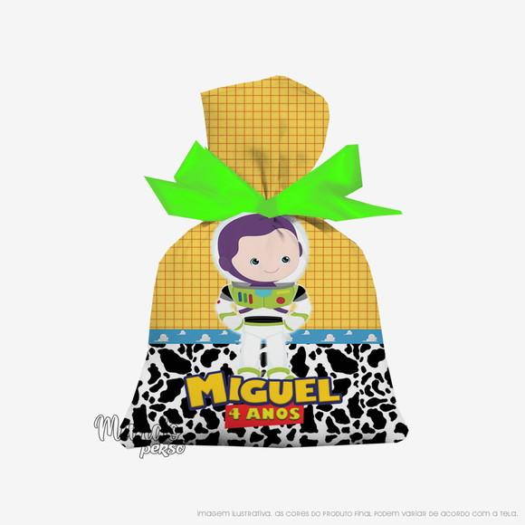 Saquinho Buzz Toy Story Cute 15cm X 20cm