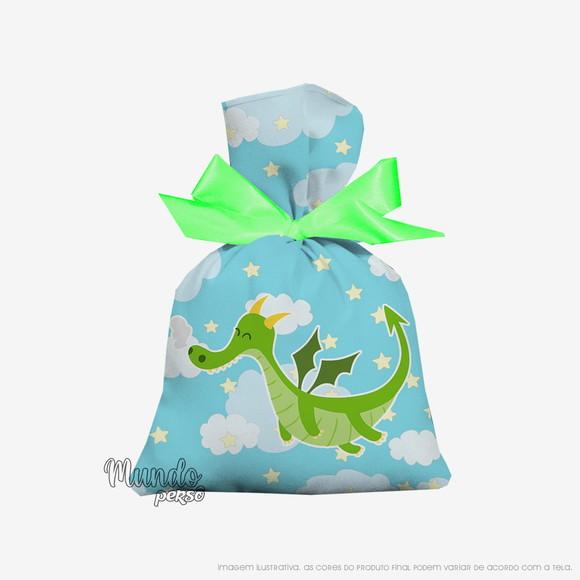 Saquinho Dragão 15cm x 20cm