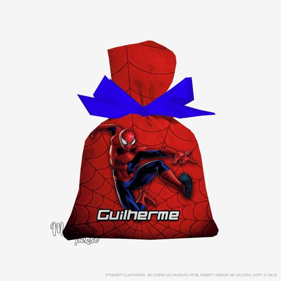 Saquinho Homem Aranha 15cm X 20cm