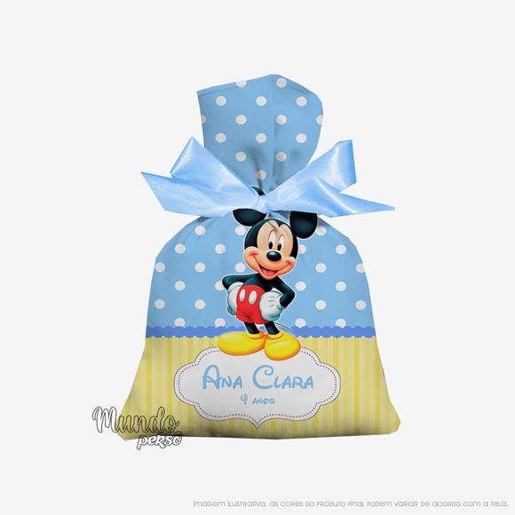 Saquinho Mickey 15cm x 20cm