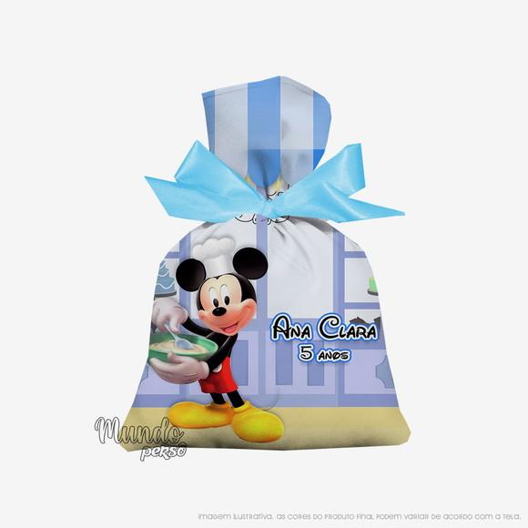 Saquinho Mickey Confeitaria 15cm x 20cm