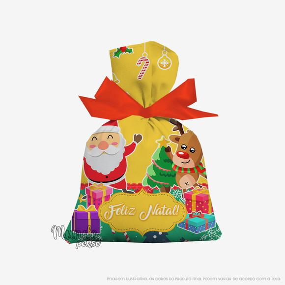 Saquinho Natal 15cm x 20cm