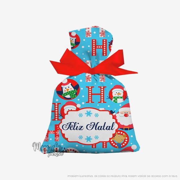 Saquinho Natal 15cm x 20cm