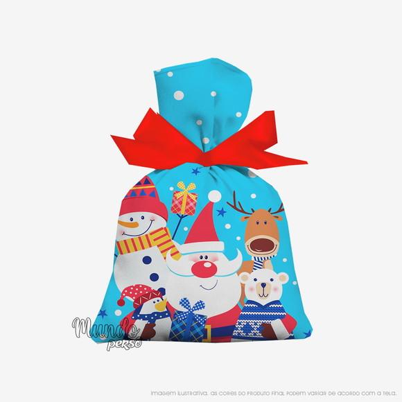 Saquinho Natal 15cm x 20cm