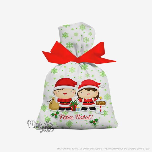 Saquinho Natal 15cm x 20cm