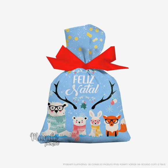 Saquinho Natal 15cm x 20cm