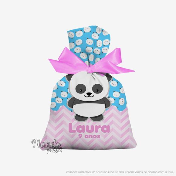 Saquinho Panda 15cm x 20cm