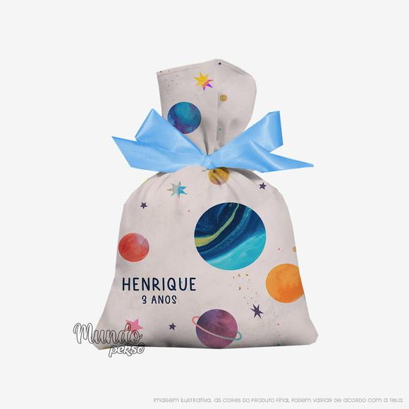 Saquinho Planetas 15cm x 20cm