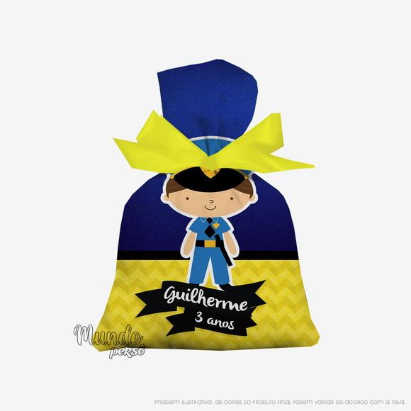 Saquinho Policial Cute 15cm x 20cm