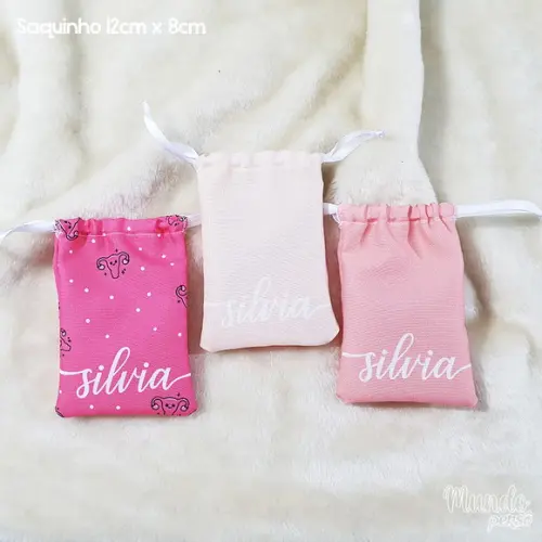 Kit 3 Porta Coletor Menstrual Personalizado
