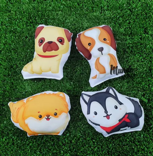 Mini Almofadas Recortadas 12cm Cachorros