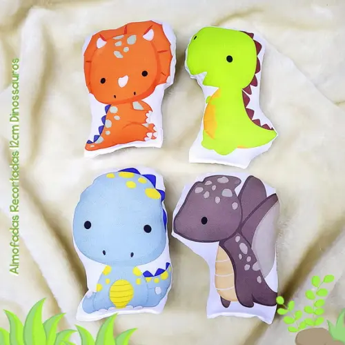 Mini Almofadas Recortadas 12cm Dinossauros