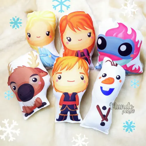 Mini Almofadas Recortadas 12cm Frozen