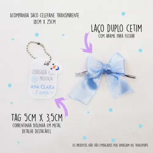 Mini Almofadas Recortadas 12cm Frozen + Embalagem