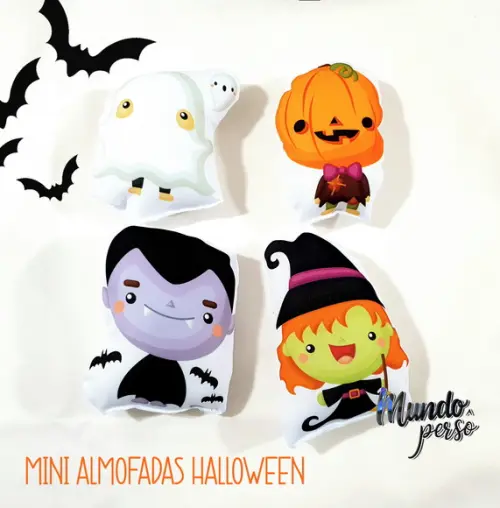 Mini Almofadas Recortadas 12cm Halloween
