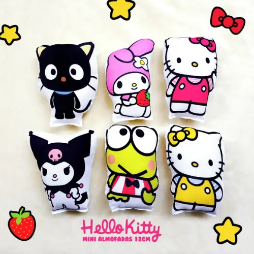 Mini Almofadas Recortadas 12cm Hello Kitty