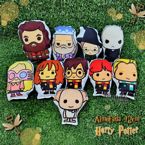 Mini Almofadas Recortadas 12cm Harry Potter + Embalagem