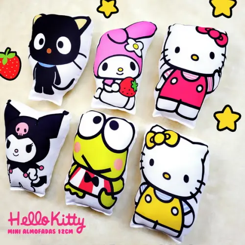 Mini Almofadas Recortadas 12cm Hello Kitty