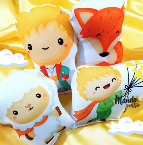Mini Almofadas Recortadas 12cm Pequeno Príncipe