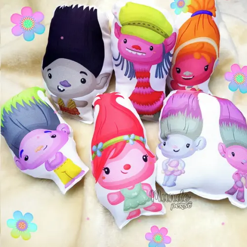 Mini Almofadas Recortadas 12cm Trolls