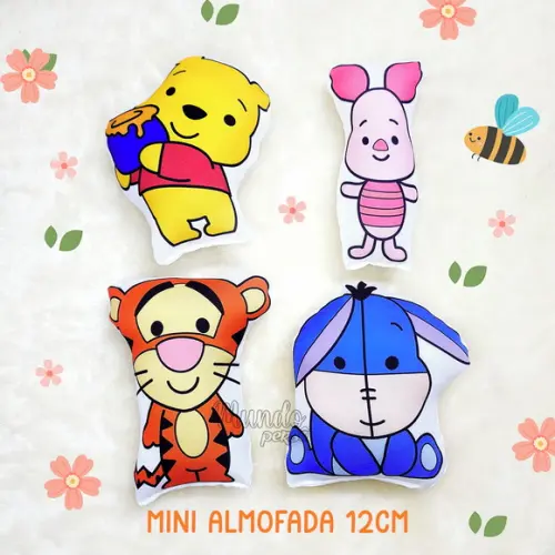 Mini Almofadas Recortadas 12cm Ursinho Pooh