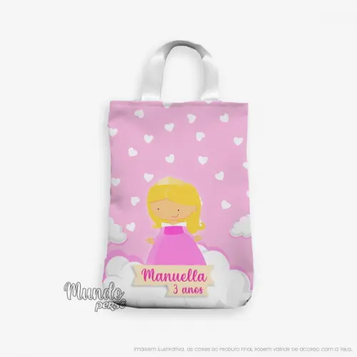 Sacola com Alça 18cm x 25cm Aurora Cute