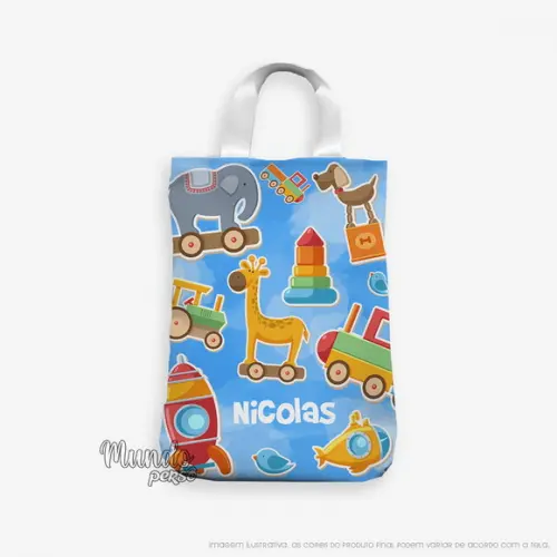 Sacola com Alça 18cm x 25cm Briquedos