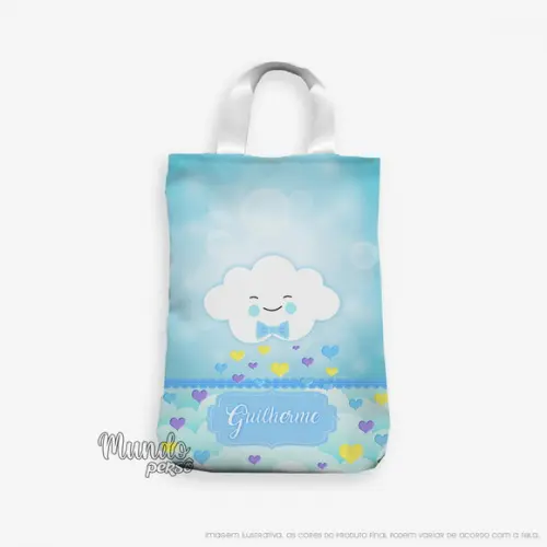 Sacola com Alça 18cm x 25cm Chuva de Amor
