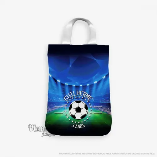 Sacola com Alça 18cm x 25cm Futebol