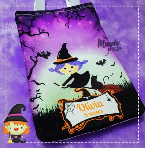 Sacola com Alça 18cm x 25cm Halloween